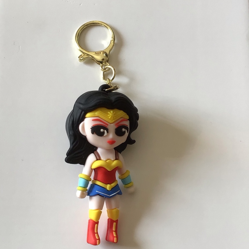 DC Comics Hero Keychain with Red and Blue